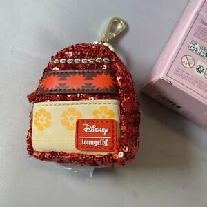 Loungefly Moana Sequin Mini Keychain Backpack